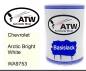 Preview: Chevrolet, Arctic Bright White, WA9753: 500ml Lackdose, von ATW Autoteile West.